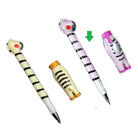 01 Pc Dino Pen Ballpoint Gel Pen School and Office Supplies with Dino Face