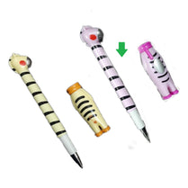 01 Pc Dino Pen Ballpoint Gel Pen School and Office Supplies with Dino Face
