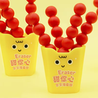 1 Box Fruit Shape Shared Package Cute Eraser Clean without Trace and Dandruff