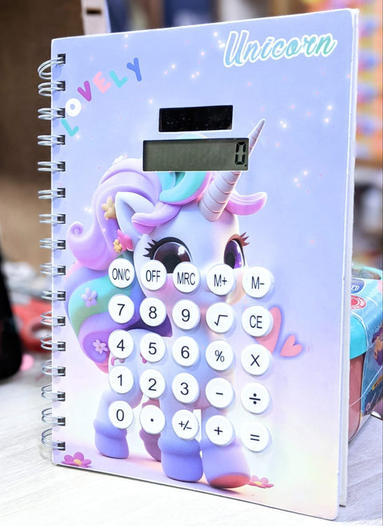 Multifunctional Spiral Notebook with Solar Calculator