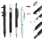 1Pc Multifunction Ballpoint Pen Modern Handheld Tool Measure Technical Ruler Screwdriver Touch Screen Stylus Spirit Level