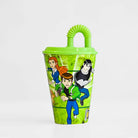 Prince Ware Straw Glass - Kids Tumbler Glass with Straw (Pack of 2)