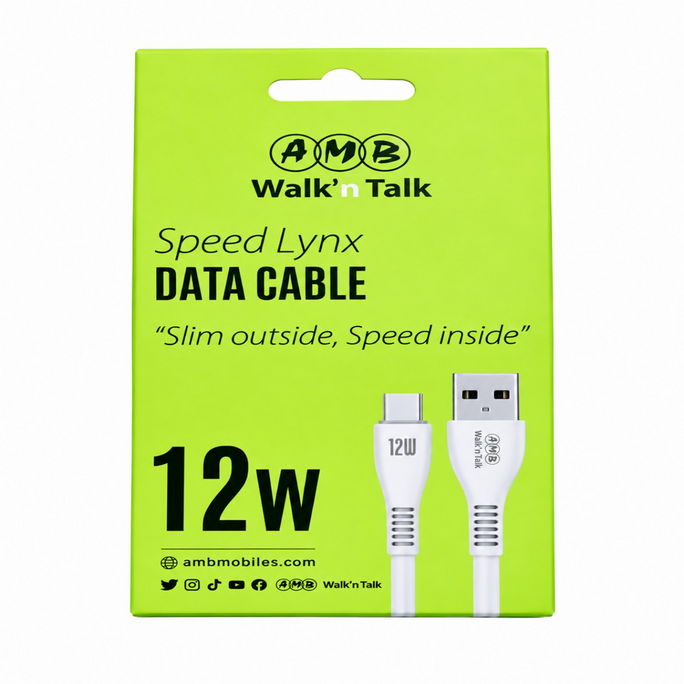 AMB Walk’n Talk Speed Lynx 12W Data Cable