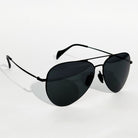 Rave Aero Black Aviator Sunglasses