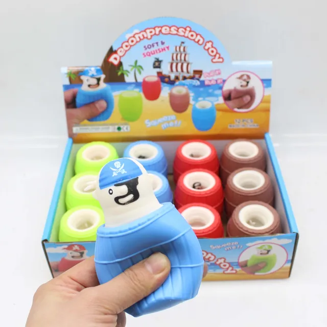 Anti-Stress Toy Pirate Cup Squeeze Fidget Toys Tpr Squishy Anti Stress Funny Stress Relief For Kids Adults Gift Prop
