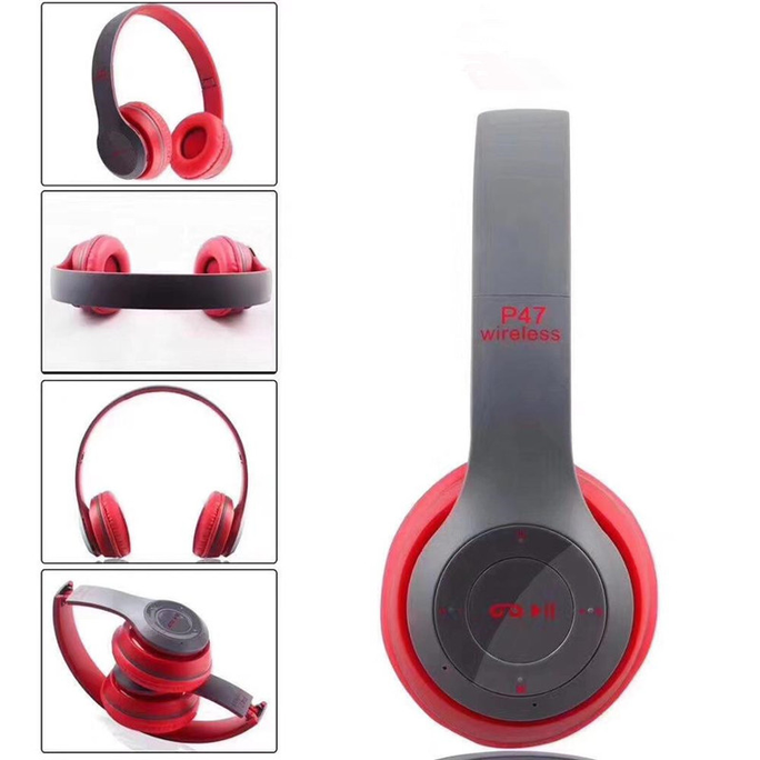 P47 Wireless Gaming Headphones Bluetooth Headset Foldable Headband With Calling