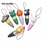 1 Pc Wood Mini Ballpoint Pen Animal Portable Ballpen Novelty Wedding Gift Caneta Stationary Office Material School Supplies