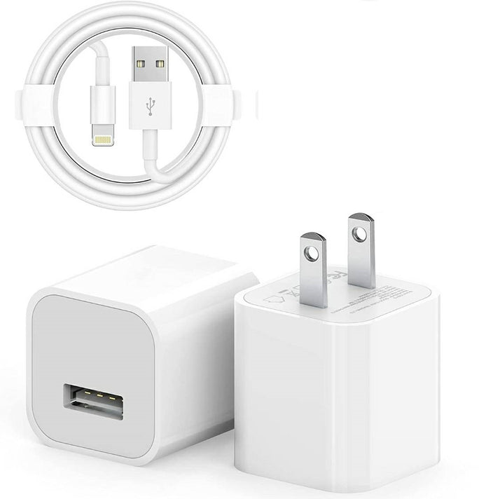 5W USB Wall Charger with Lightning Charging Cable | Fast Charging | Data Sync