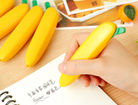 01 Pc Novelty Banana Pens Fruit Pens Fun Kids Pens Cute Writing Ballpoint Pens 1.0mm Black Ink Rollerball Pen Desk Decoration