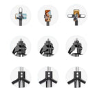 Live K10 PRO 6.5 Feet / 200CM Tripod Stand Selfie Stick Two Lights Chargeable