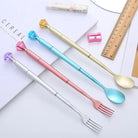 1 PC Stationery Diamonds Cute Lovely Candy Spoon / Fork Gel Pen Office Creative Gift Sweet Pretty Funny Pens