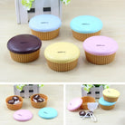 Contact Lens Case Cup Cake Shape Travel Kit Travel Portable Solid Color Lens Cover Container Beauty Pupil Storage Soaking Box Eyewear Accessories