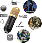 Podcast Equipment Bundle with BM-800 Condenser Microphone & V8 Sound Card |
