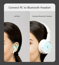Bluetooth 5.1 USB Adapter Wireless Dongle | Audio Receiver & Transmitter for