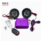 Motorcycle MP3 Audio System with Bluetooth Remote Control | Bike Sound System Speakers Kit | Universal Waterproof Motorbike Audio Player