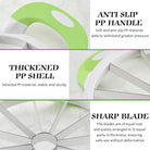Watermelon Cutter Extra Large Watermelon Slicer, Melon Slicer Multifunctional Handheld Home Stainless Steel Round Fruit Divider Fruits Cutting Slicing