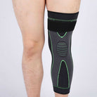 Strapped Knee Pads, Knitted Extended Knee Braces and Leg Pads, Knee Sleeve for Basketball Cycling Running, Sports Knee Supports