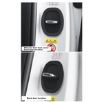 Car Door Lock Cover Pack of 4 - Silicone Door Striker Protector, Dust & Rust Proof, Anti-Noise Door Latch Cover - Black No Ratings