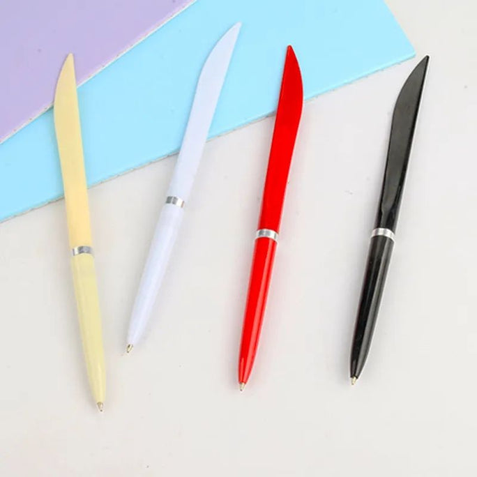 1pc Office & School Supplies Black Office Work Pen 0.5mm Operation Pen Flat Knife Ball Pen