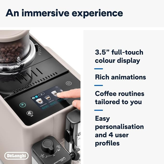 De'Longhi Rivelia Fully Automatic Coffee Machine With Official Warranty