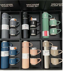 Vacuum Flask Set 500ml 12 Hour Lasting Hot & Cool 304 Steel Body