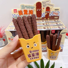 1 Box Chocolate Bar Shape Shared Package Cute Eraser Clean without Trace and Dandruff