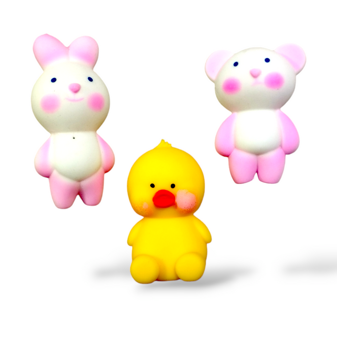 Squeeze Rabbit / Duck / Mouse Squishy Soft Rubber Cartoon Animal Doll Children Stress Relief Doll Home Decor