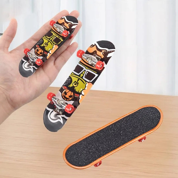 1 Pc Alloy Finger Skateboard with Pressure Relief and Venting Function Fingertip Skateboard Toy