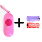 01 Dispenser + 02 Rolls Disopsable Baby Diapers Bag Box Kit Portable Baby Diapers Platics Bags Pet Waste Bag Box Kit Portable Baby Diapers Platics Bags Rubbish Bags Garbage Bag Removable Box Nappy Bag with Rope/hooks