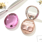 Contact Lens Case High Quality Travel Kit Egg ShapeTravel Portable Solid Color Lens Cover Container Beauty Pupil Storage Soaking Box Eyewear Accessories
