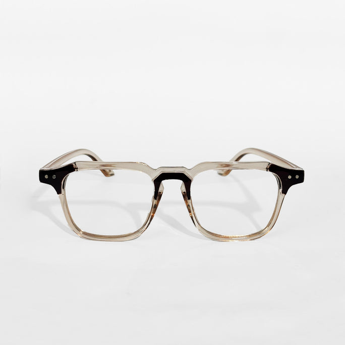 Crystal Dual-Tone Square Eyeglasses