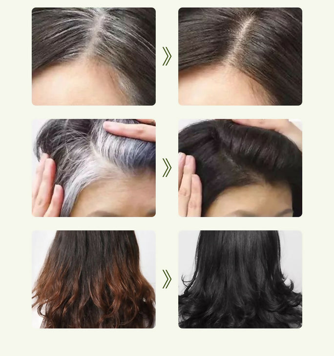 10 Pcs Box Hair Color Shampoo 30ml in Bags High Quality Home Use Fast Ammonia Free Black Hair Dye Cream No Damage to the Hair
