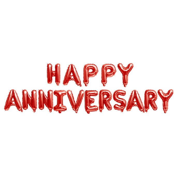 Happy Anniversary Foil Letter Balloon Set
