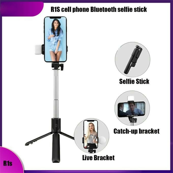 3-in-1 Wireless Selfie Stick R1/R1S Tripod Stand with Bluetooth Shutter