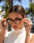 Black Classic Square Frame Eyeglasses