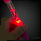 01 Pc Multifunction 4-in-1 Light, Bubble, Stamp, Ballpoint Feature Pen for Kids Children Party Birthday Gift