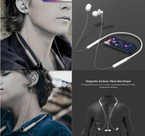 Lenovo HE05 Magnetic Bluetooth Handsfree with Mic | Wireless Neckband Earphones