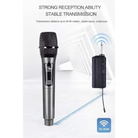 Saeapu TTD-M55 Professional Rechargeable Wireless Microphone VHF Handheld USB