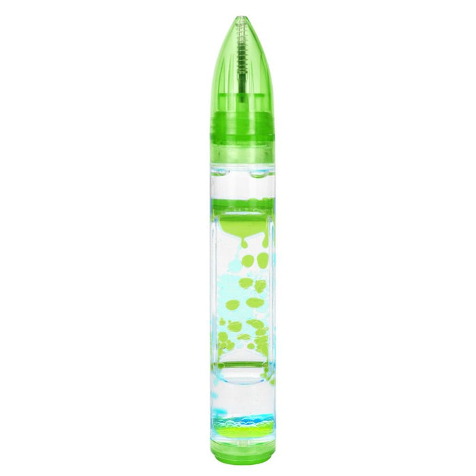 01 Pc New Hot Liquid Motion Bubbler Fidget Pen for Kids and Adults Liquid Timer Pens L
