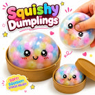 ( 01Pc / Boxs ) / (04Pcs Boxs) Squeeze Toys Box Dumpling Squishy Rising Stress Ball | Soft Desk Stress Relief for Office Home Relaxation