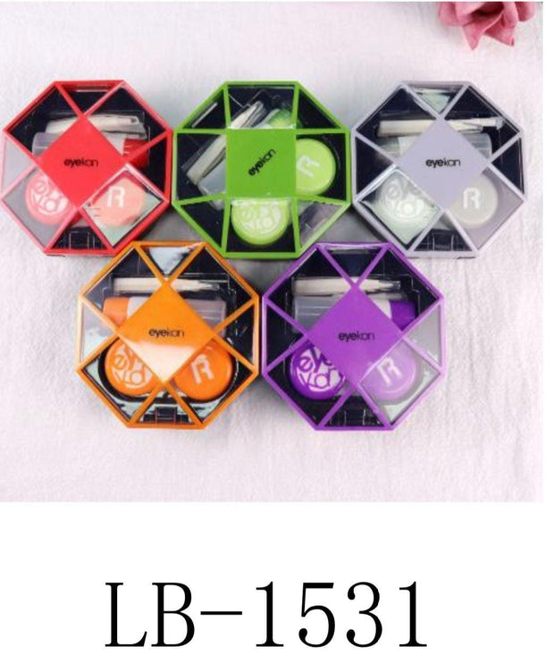 Contact Lens Case High Quality Travel Kit Design Travel Portable Solid Color Lens Cover Container Beauty Pupil Storage Soaking Box Eyewear Accessories
