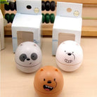 Cute Cartoon Face Egg Shape Lens Container Contact Lens Case Accessories DIY Contact Lens Storage Box Portable Travel Contact Lens Case