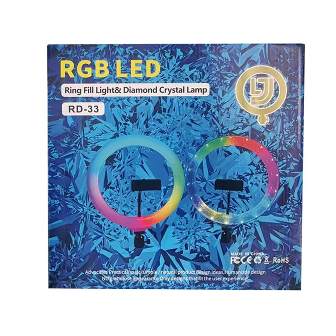 Dark Edge RD 33 13 Inch RGB LED Ring Light Soft Flash Lighting for Camera