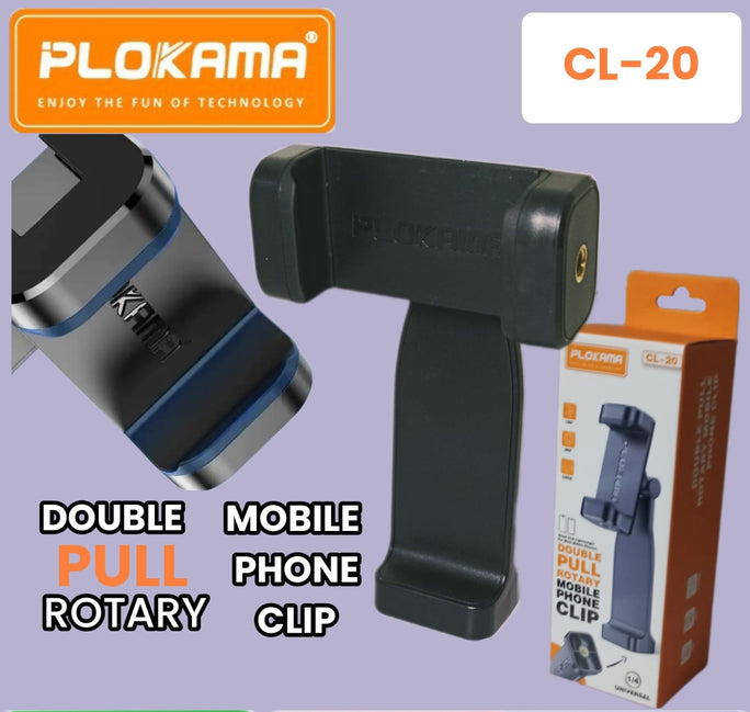 CL20 Premium 360° Tripod Phone Mount Universal 1/4 Inch Screw Mobile Holder |