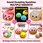 ( 01Pc / Boxs ) / (04Pcs Boxs) Squeeze Toys Box Dumpling Squishy Rising Stress Ball | Soft Desk Stress Relief for Office Home Relaxation