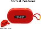 H32 Portable Bluetooth Speaker Deep Bass HiFi Stereo 7W Wireless Audio FM Radio