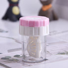Contact Lens Cleaner Case Manual Rotary Lens | Cleaner Travel Plastic Container Storage Soaking Box
