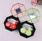 Contact Lens Case High Quality Travel Kit Design Travel Portable Solid Color Lens Cover Container Beauty Pupil Storage Soaking Box Eyewear Accessories