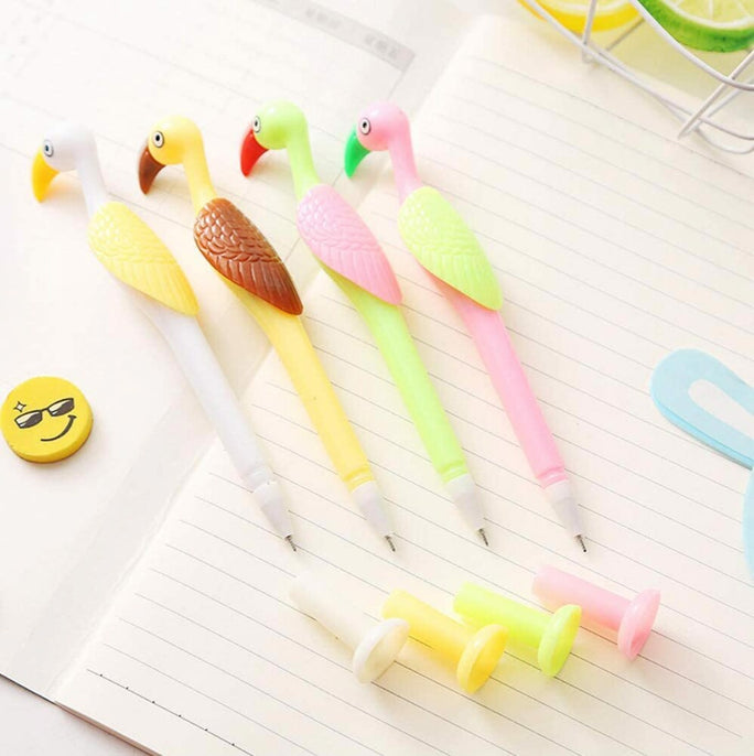 1Pc Flamingo Pen Color colored Pen student Writing pen Signature Pen office school Stationery