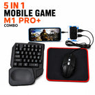 M1 Pro+ 5 in 1 Mobile Gaming Adapter for Keyboard Mouse | PUBG Controller